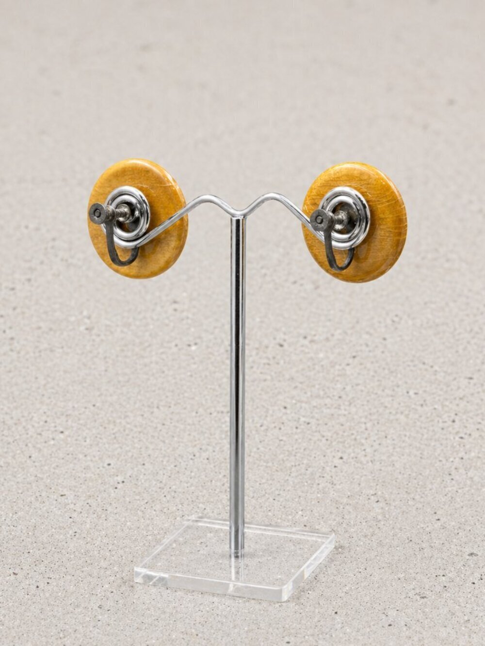 Vintage Cream Rose Screw Back Earrings | Classic Floral - Picture 5 of 6